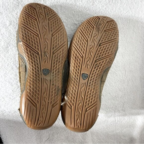 Ariat Brown Distressed Leather Lace Up Chukka Boots Ankle Boots 8EE/41W - Picture 6 of 12